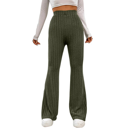 Women High Waist Flared Pants