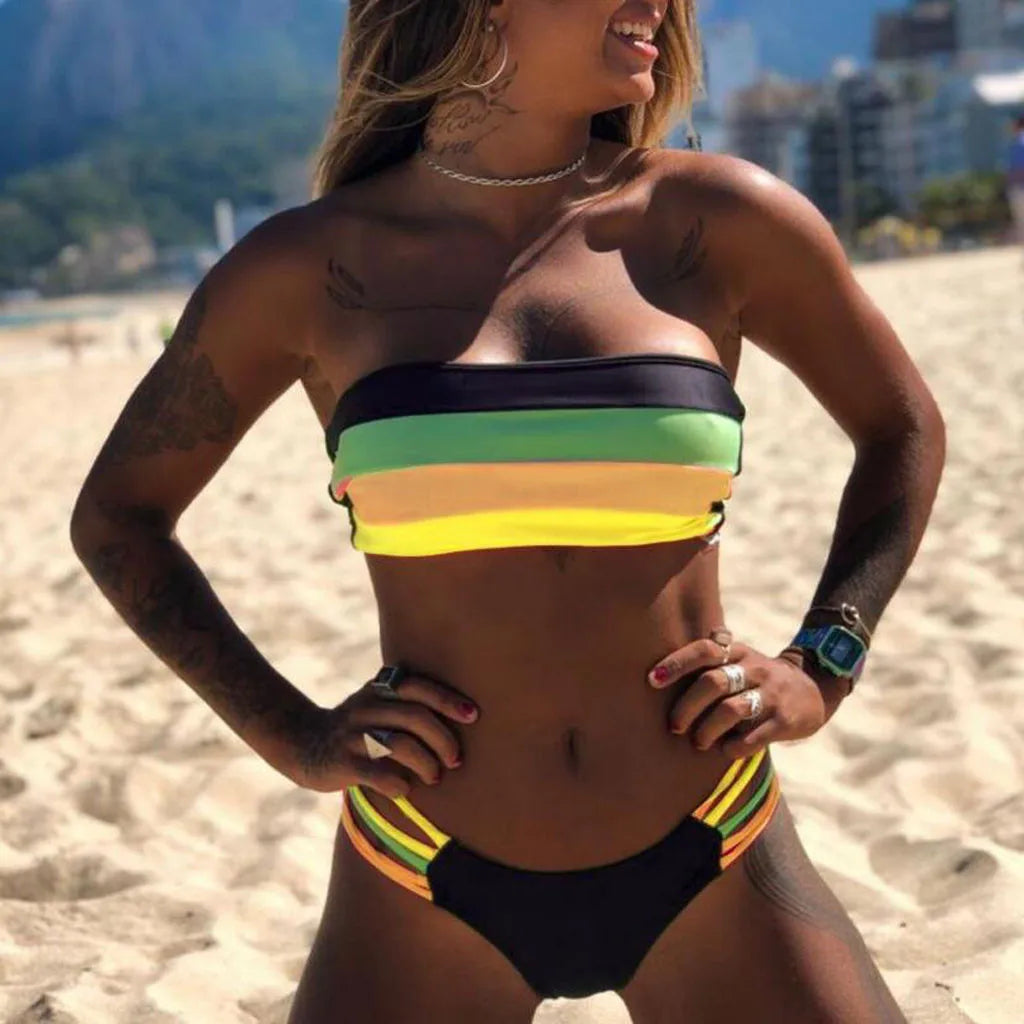 Women Strapless Bikini Sets