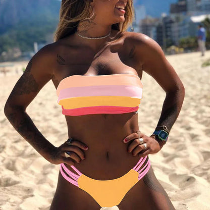 Women Strapless Bikini Sets