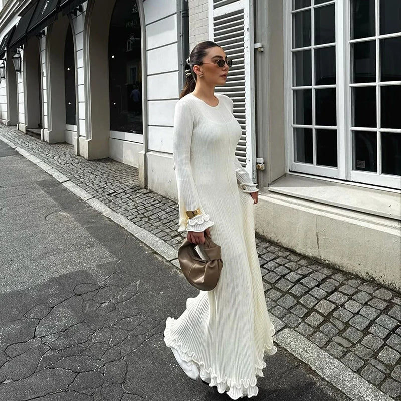 O Neck Flare Elegant Party Dress