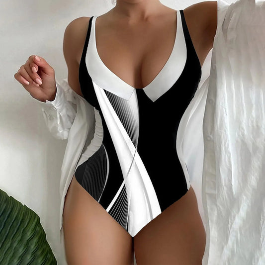 High Waisted One Piece Swimsuit