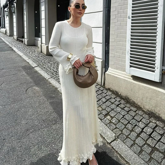 O Neck Flare Elegant Party Dress