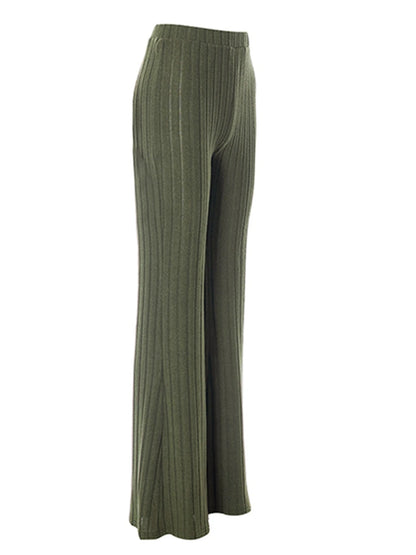 Women High Waist Flared Pants