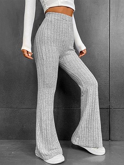 Women High Waist Flared Pants