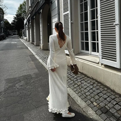 O Neck Flare Elegant Party Dress