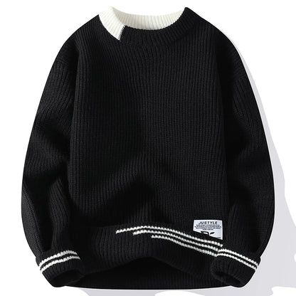 Men Retro Twist Sweater