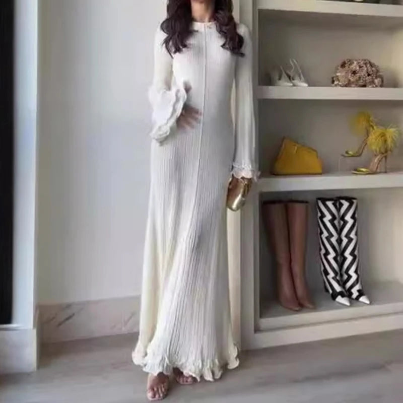 O Neck Flare Elegant Party Dress